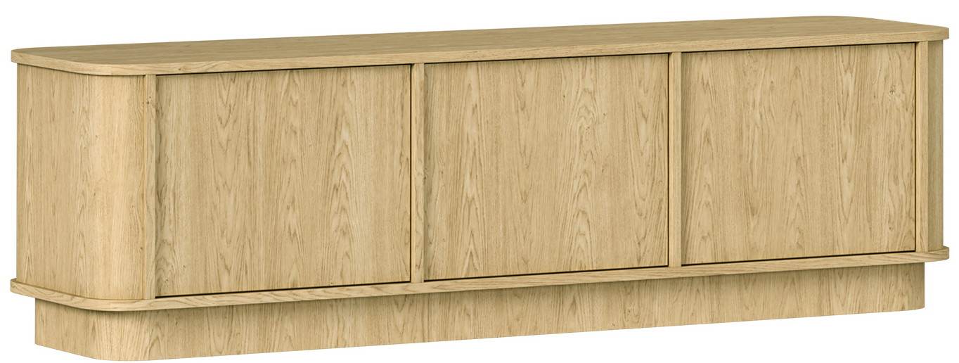 Trzydrzwiowa szafka RTV 154 cm RAVIO dąb baltic dune