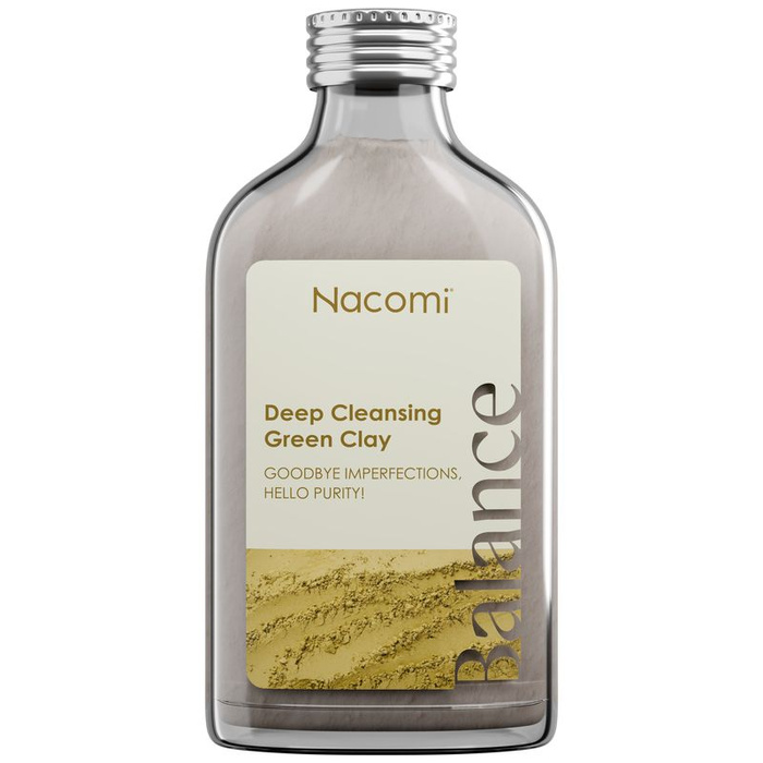 Nacomi Deep Cleansing Green Clay - Zielona glinka do twarzy, 100 ml
