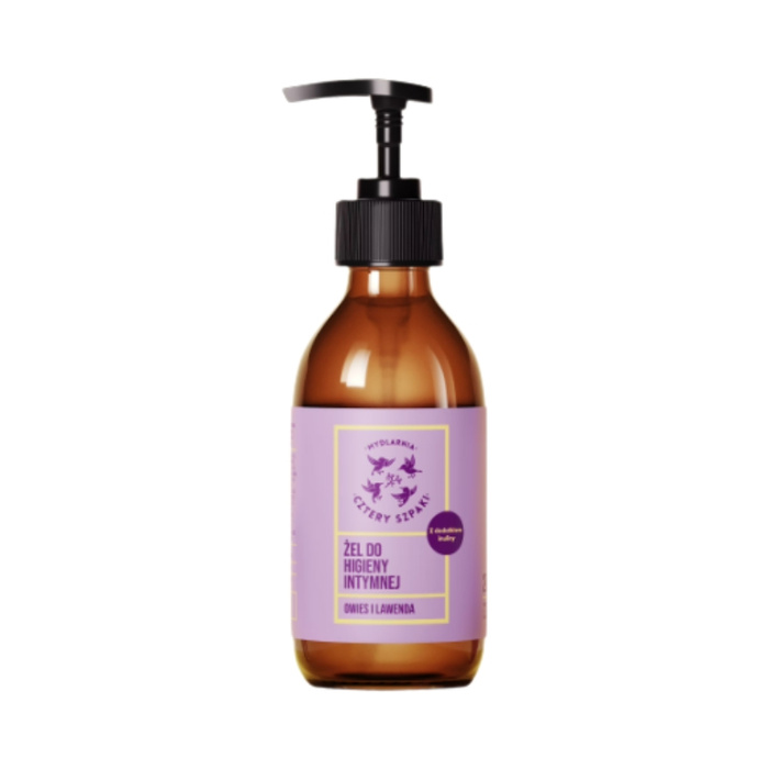 4 Szpaki Żel do higieny intymnej - Owies i lawenda, 200 ml