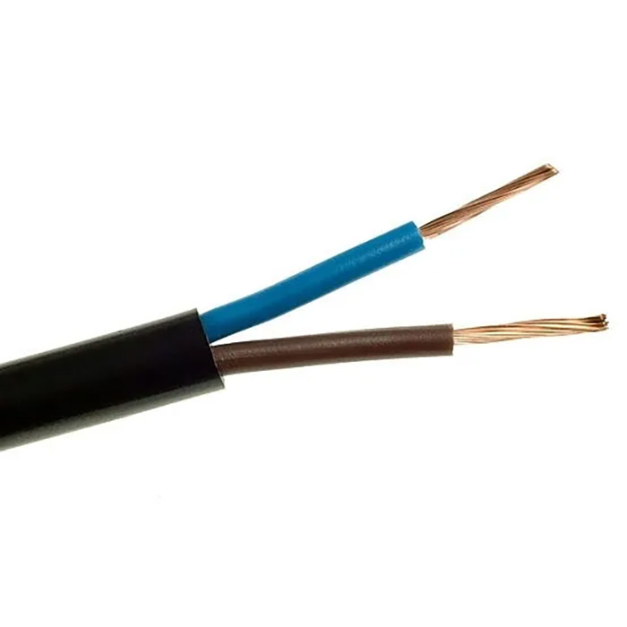 Przewód elektryczny 2x0,75 OMYP 25m Czarny AKS Zielonka
