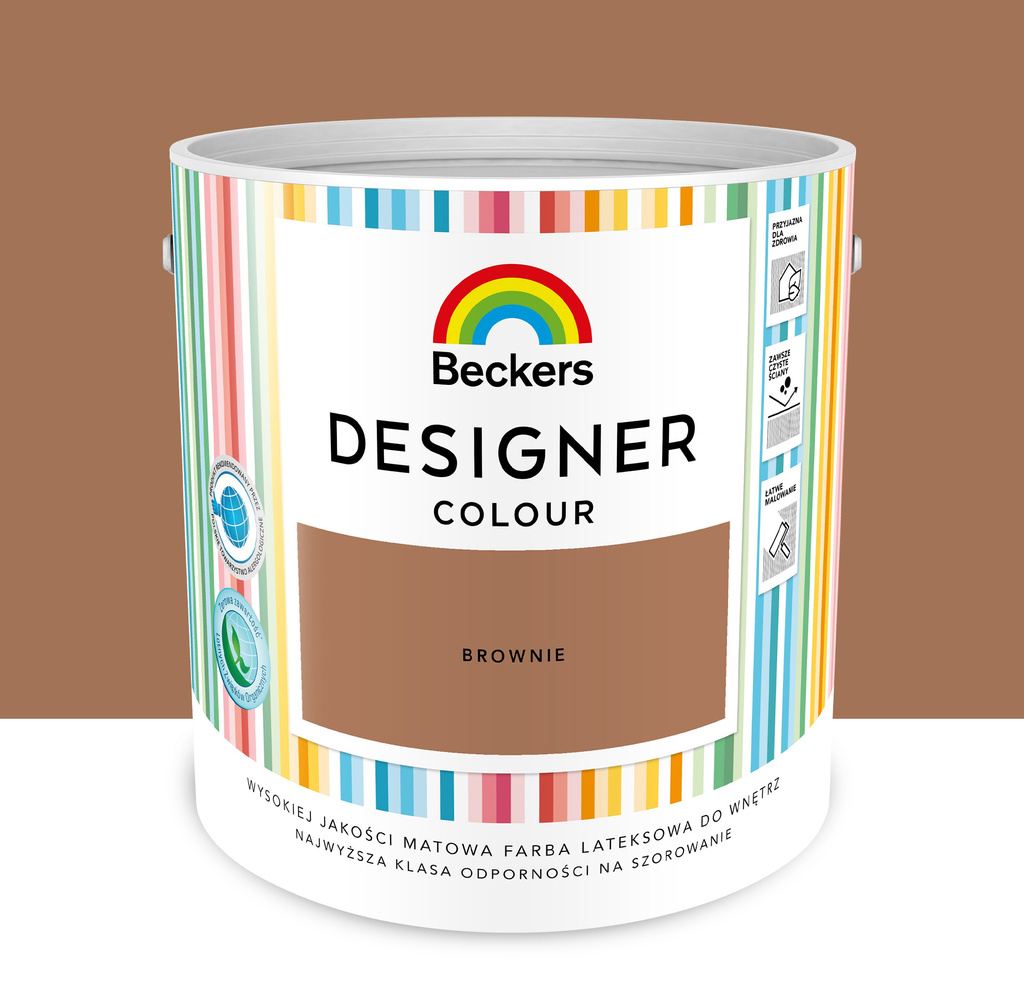 Farba lateksowa Beckers Designer Universal 2,5L Brownie