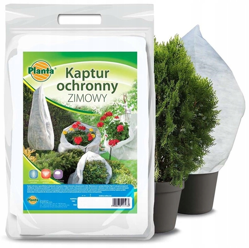 Kaptur ochronny zimowy z agrowłókniny 80x120 2 sztuki P50+UV