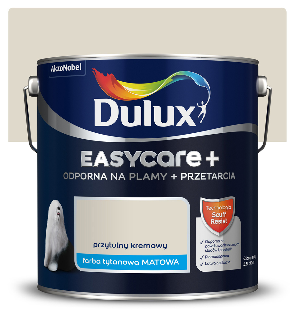 Dulux Easycare Plus 2,5l Przytulny kremowy