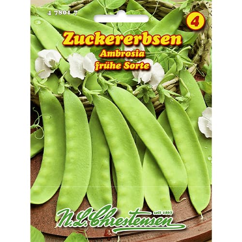 1 szt, Zuckererbse Ambrosia - Samen: Ilość w opakowaniu: 1 Stück