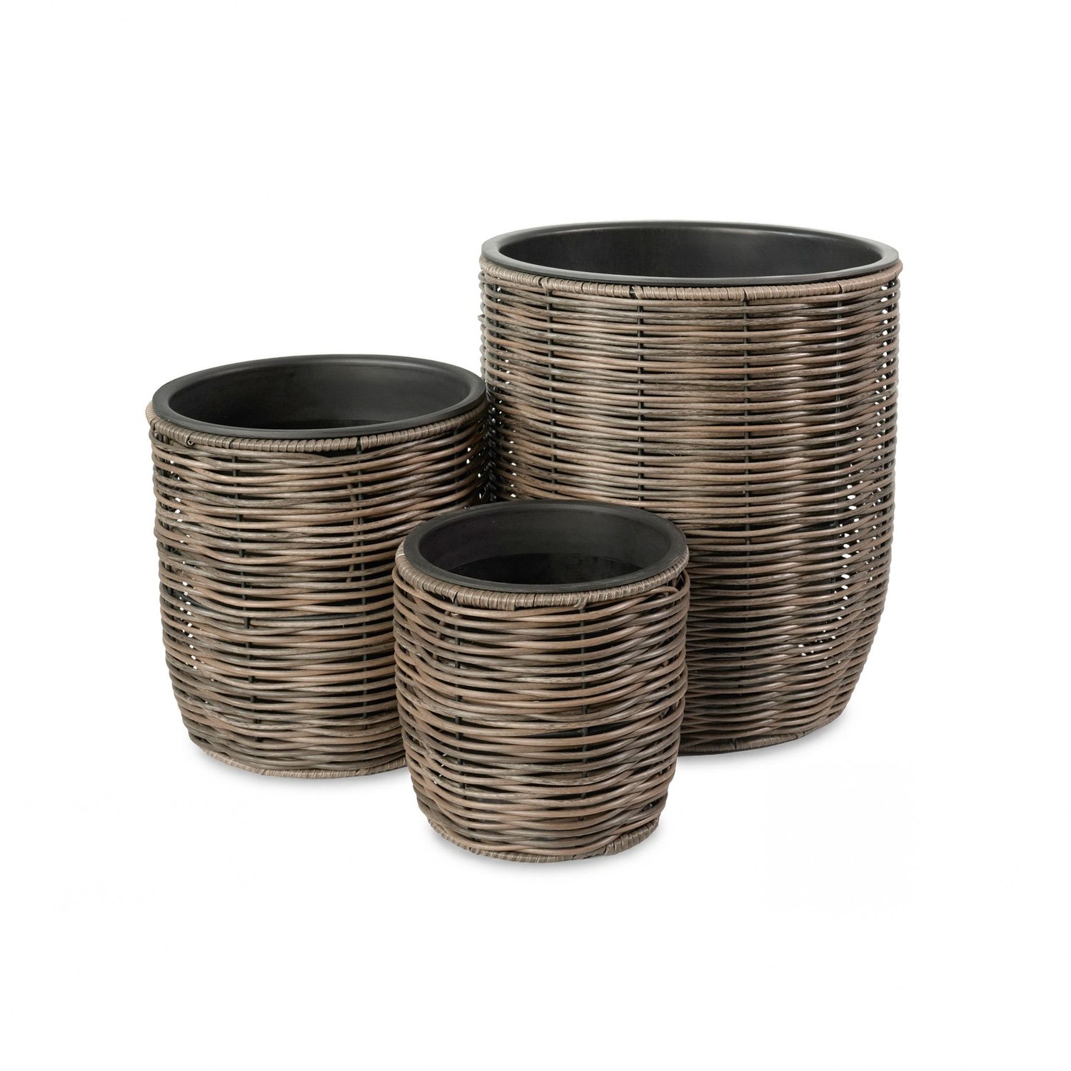 Pflanzkübel GALPO 3er-Set - Braun
