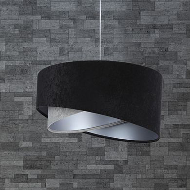 BPS Koncept Galaxy lampa wisząca 1x60 W czarna-szary/popielaty-srebrna 060-023