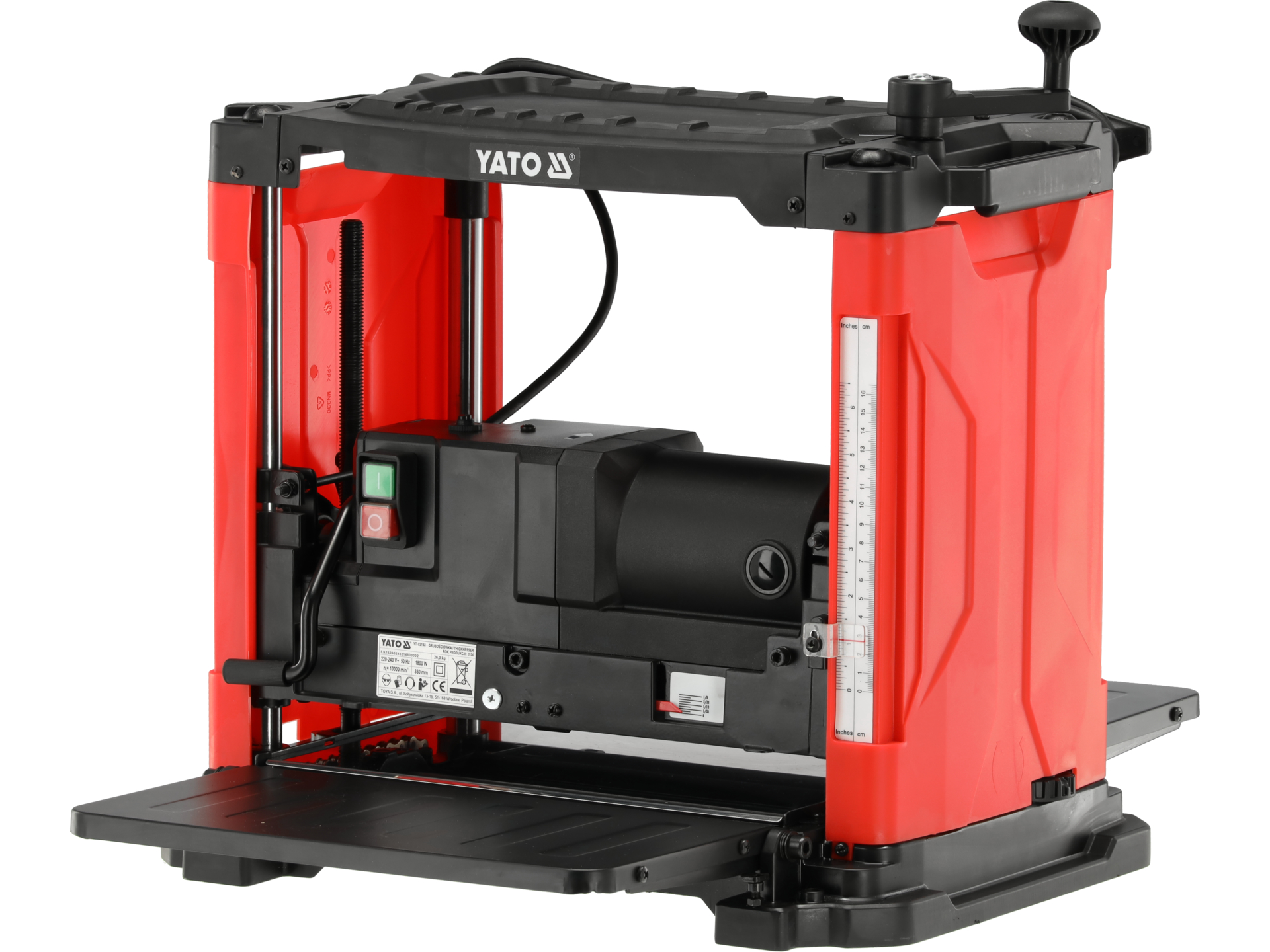 Grubościówka heblarka YATO 1800W do drewna szerokość strugania 330mm YT-82148