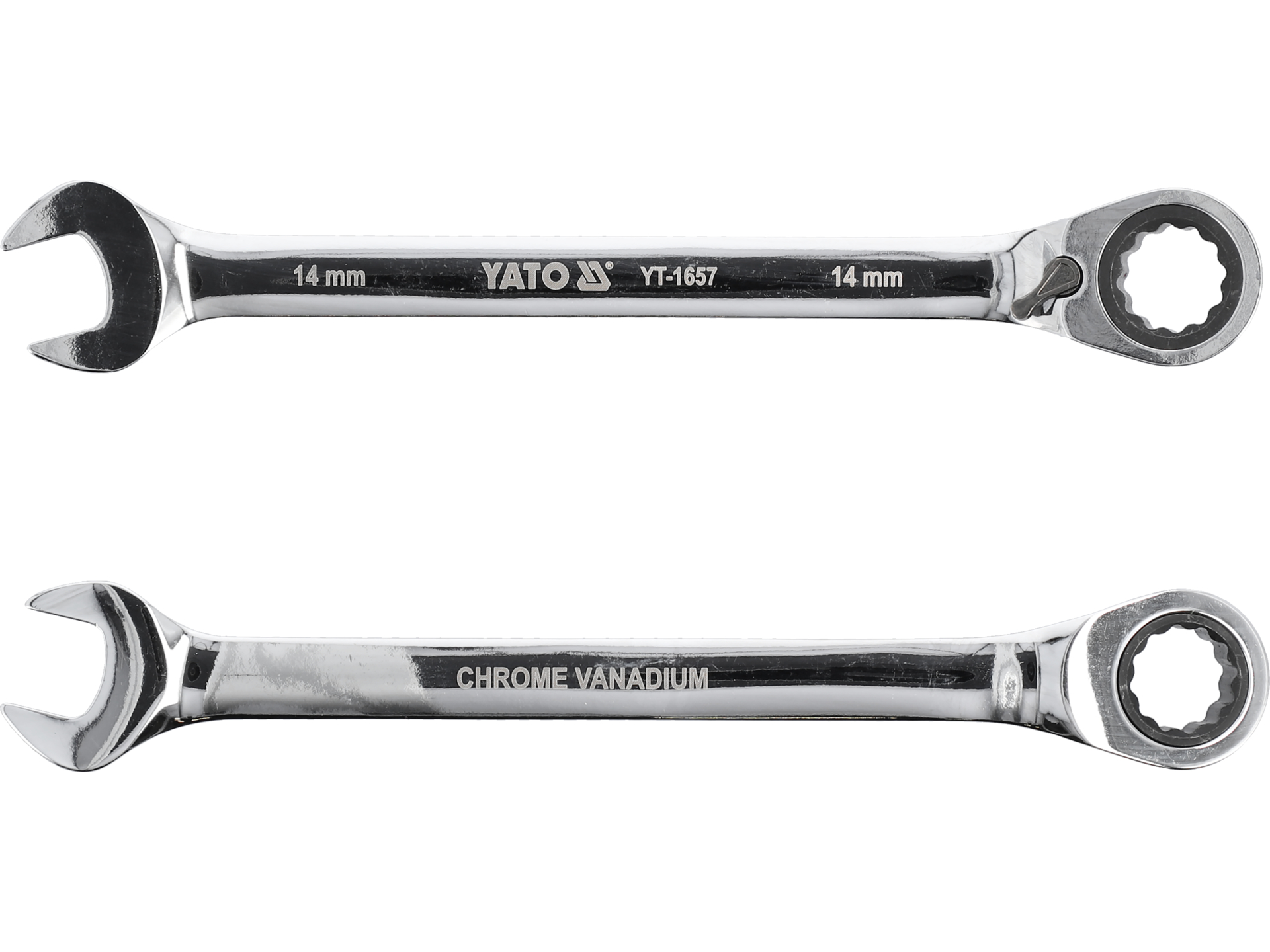 Klucz płasko oczkowy z grzechotką YATO 14mm 72 zęby stal CrV YT-1657