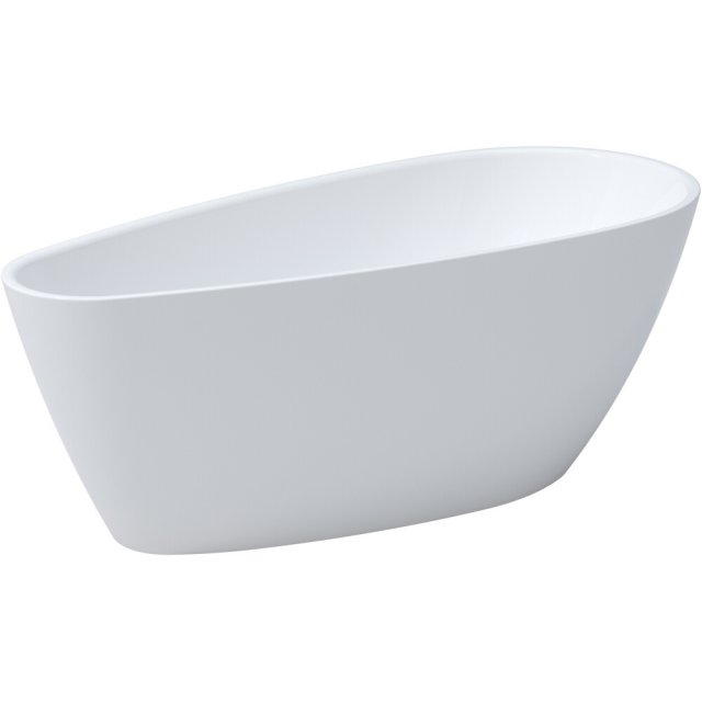 BESCO Wanna wolnostojąca GOYA A-LINE 160x73 syfon z przelewem chrom #