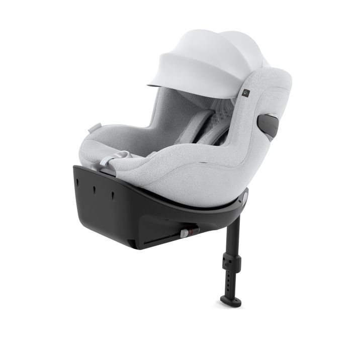 Cybex Sirona Ti - obrotowy fotelik z bazą od 40 do 105 cm-Plus Platinum White