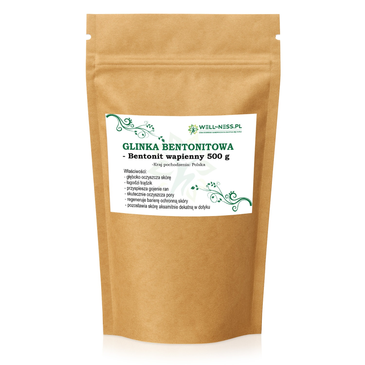 Glinka bentonitowa - bentonit wapienny 500 g