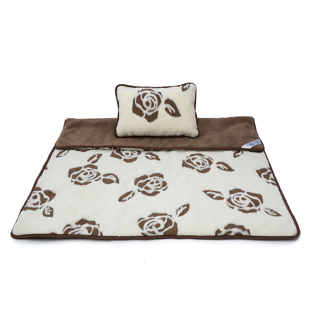Pościel camel ciemny/kaszmir toscana (kołdra 140x200, poduszka 70x80) (+-5cm)
