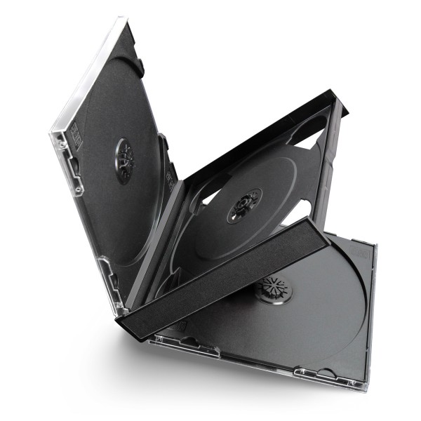 Pudełko 4xCD Box JC Czarne BOX34-4 op-5 szt 22mm MEDIARANGE 10,4 - Henryx24