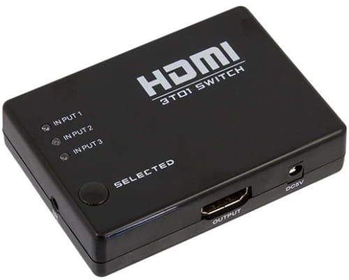 Switch HDMI 3 wejścia 1 wyjście HD28A +p pilot - Henryx24