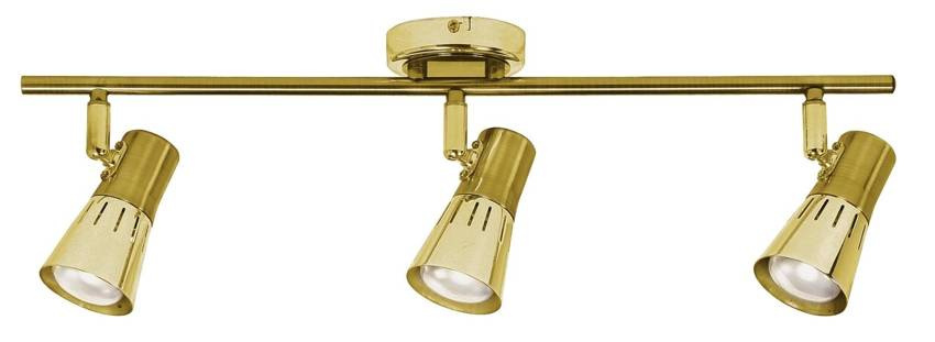 Złota lampa sufitowa 3-płomienna do biura ARNEA metal E14