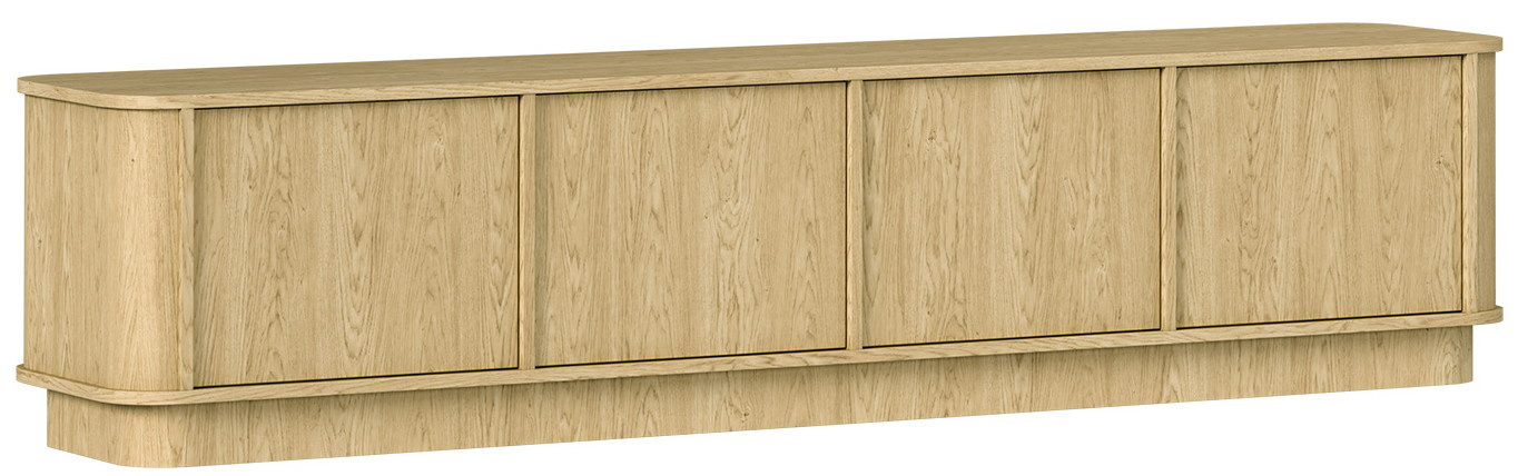 Trzydrzwiowa szafka RTV 200 cm RAVIO dąb baltic dune