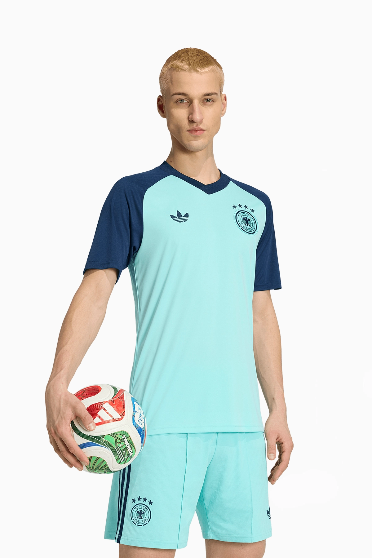 Koszulka Reprezentacji Niemiec adidas Originals 2026 Pre-Match - Miętowy