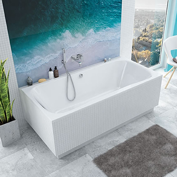 Sanplast Luxo wanna prostokątna 180x80 cm biała WP/LUXO 80x180 biew 610-370-0150-01-000