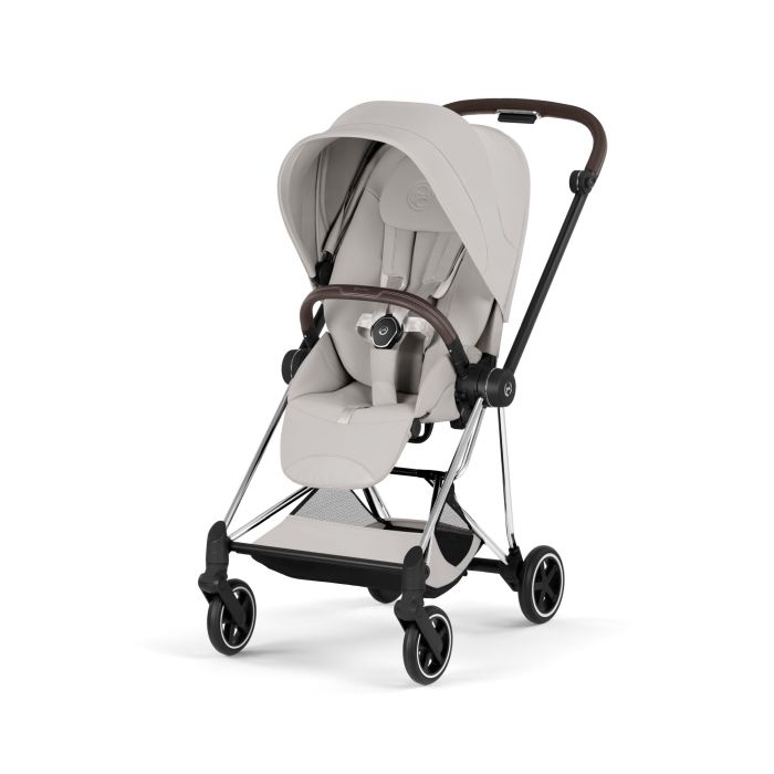Cybex Mios 5.0 Style - wózek spacerowy-City Grey-Chrome (with brown leather)
