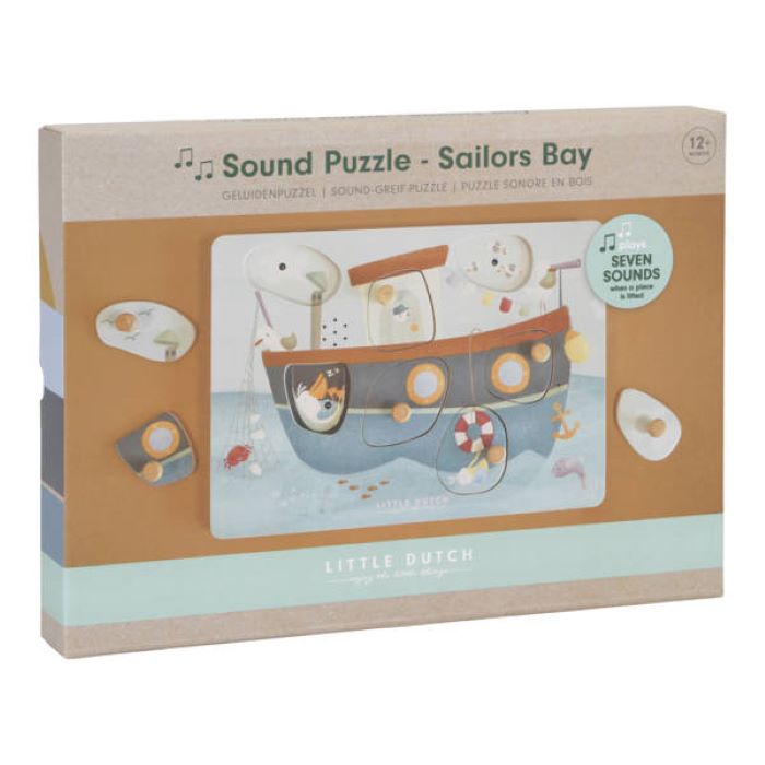 Little Dutch Puzzle dźwiękowe Sailors Bay - 4762