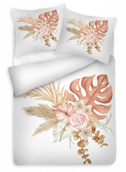 Pościel Satyna bawełniana PRESTIGE 140x200 wz. TM0384_28 bukiet