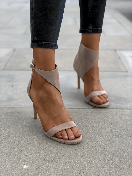 Sandały 708/49 Cappuccino zamsz