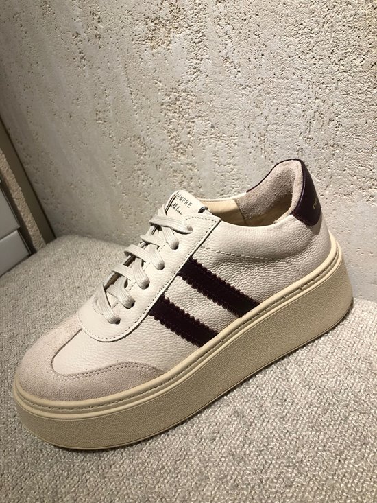 Sneakers SN41 - 14 Beż / Bordo / Beż