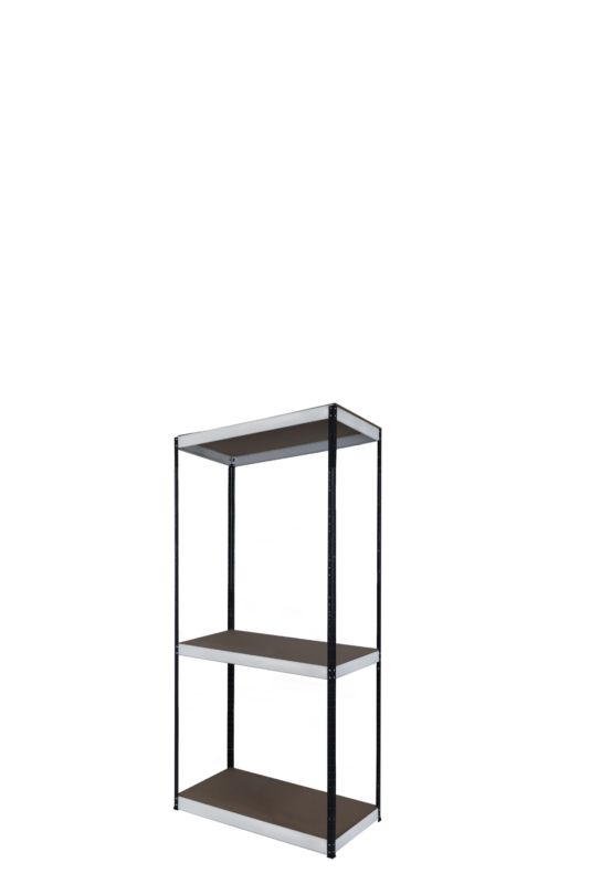 Regał metalowy MODO24 magazynowy warsztatowy grafitowo-biały helios 90x60x60cm 3 półki po 175 kg 1 szt.