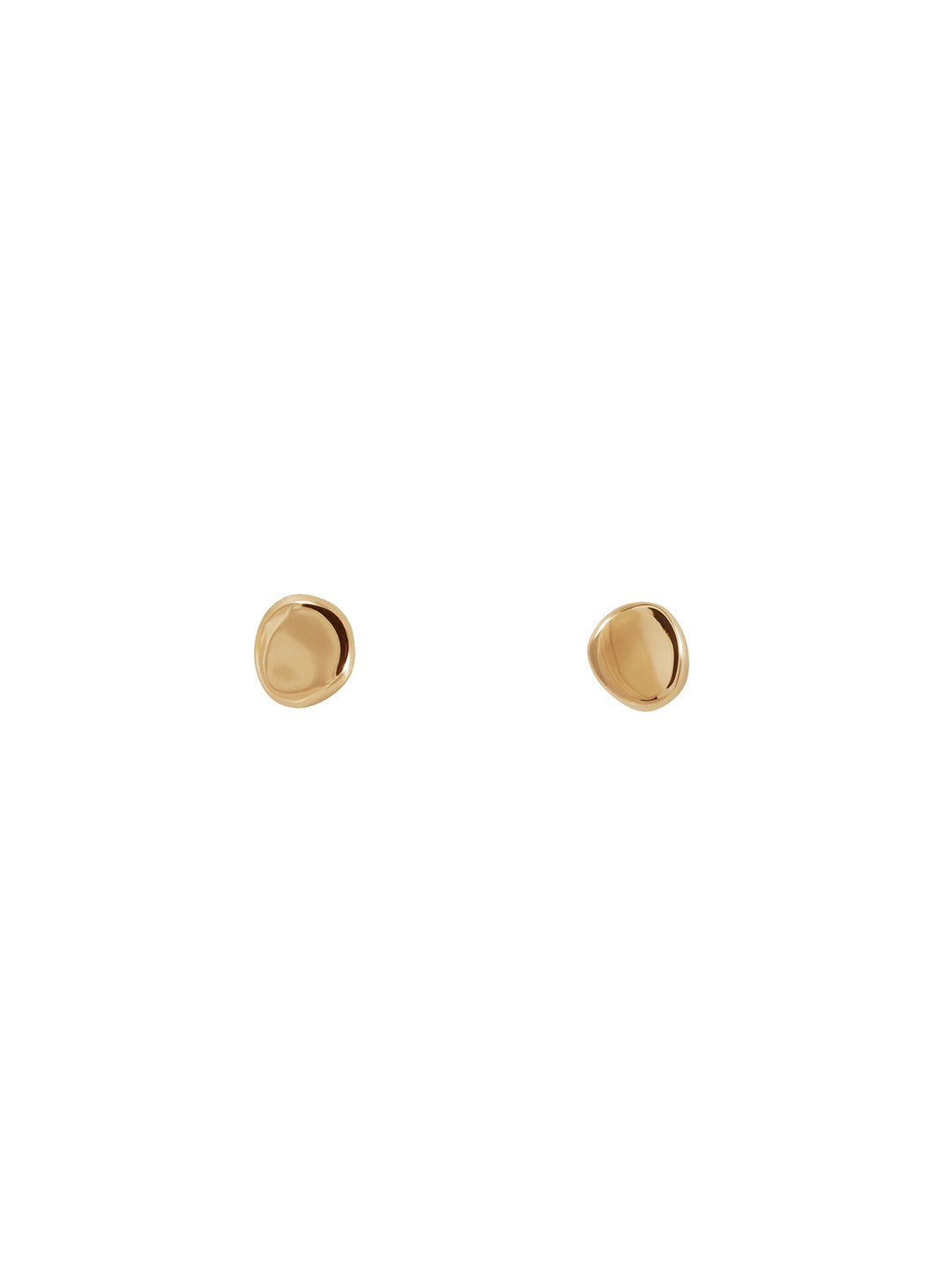Pino Earrings N°2 - Złote kolczyki o nieregularnym kształcie
