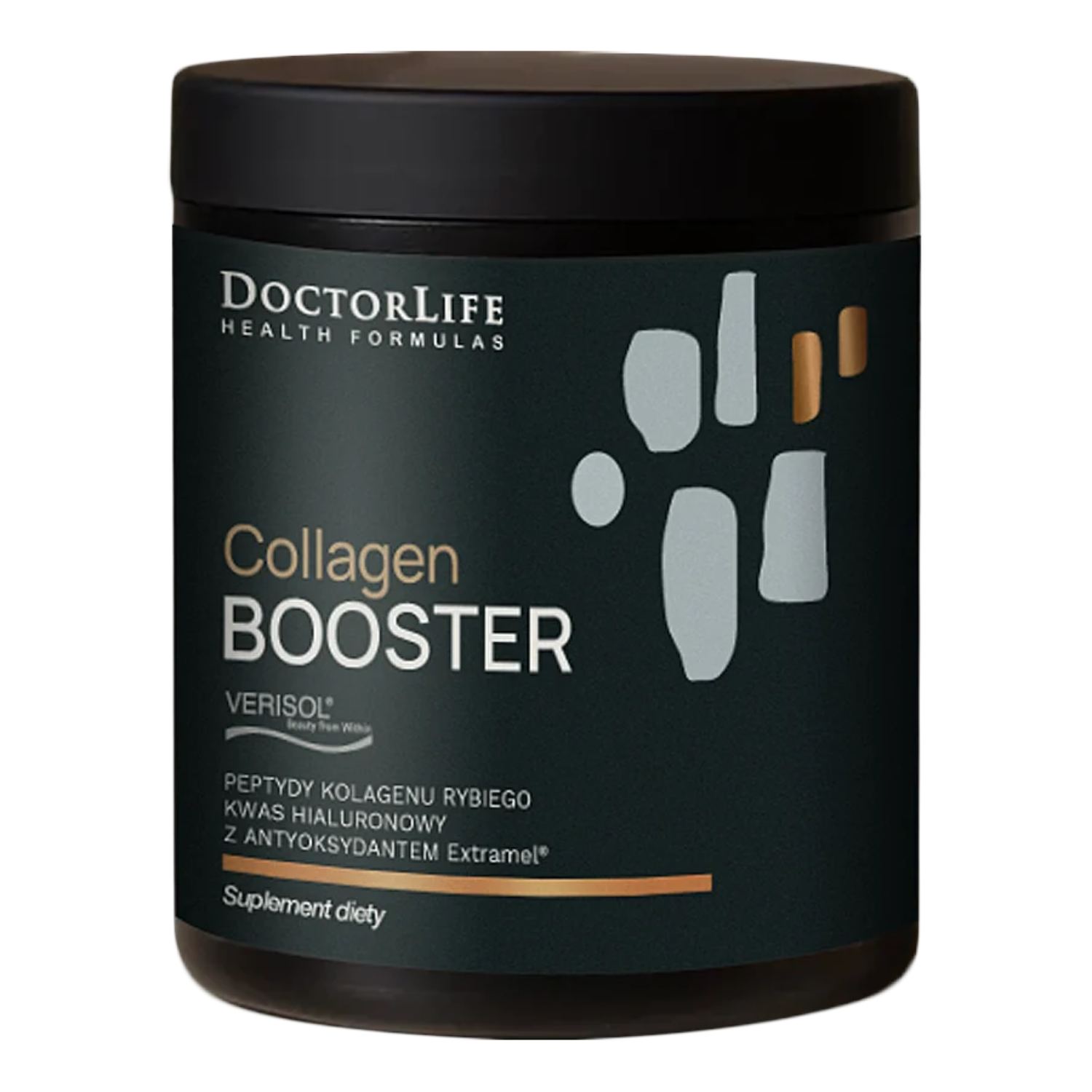 Doctorlife collagen booster peptydy kolagenu rybiego + kwas hialuronowy, 165 g