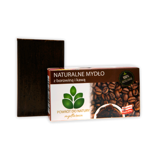 Powrót do natury - naturalne mydło z borowiną i kawą, 100 g