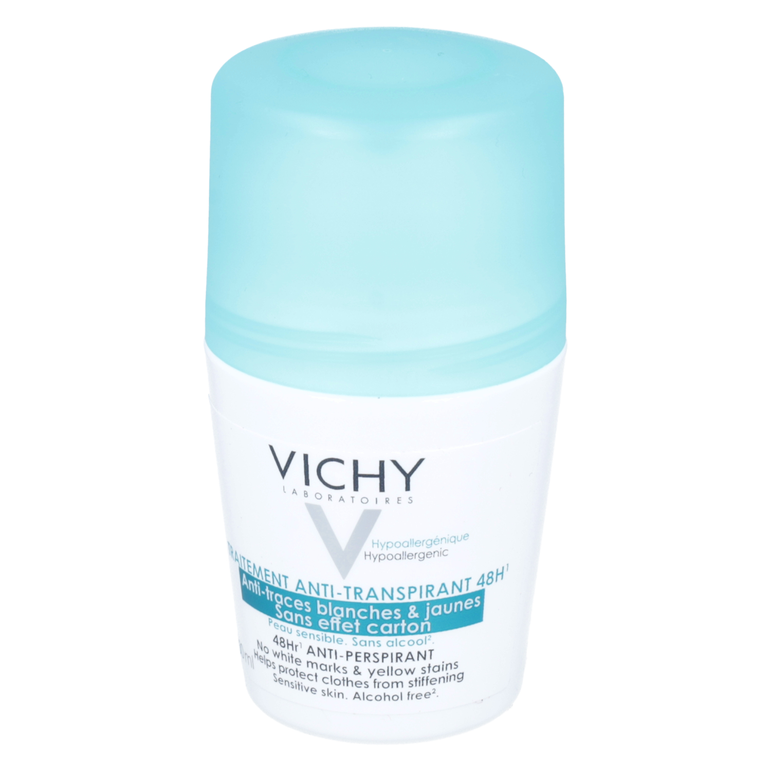 Vichy - anti-trace, antyperspirant zapobiegający powstawaniu białych i żółtych plam, 50 ml