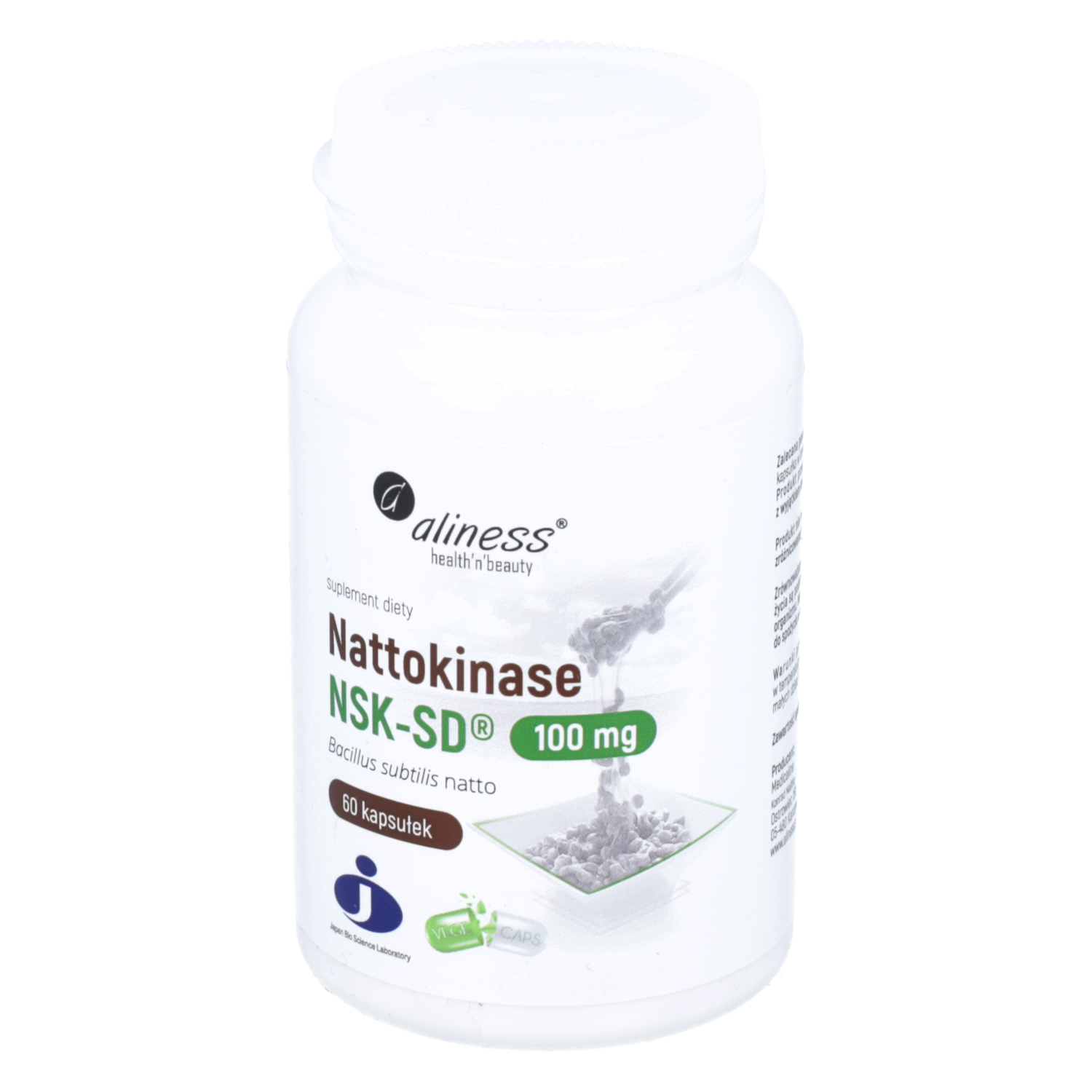 Aliness, nattokinase nsk-sd 100 mg, 60 kapsułek
