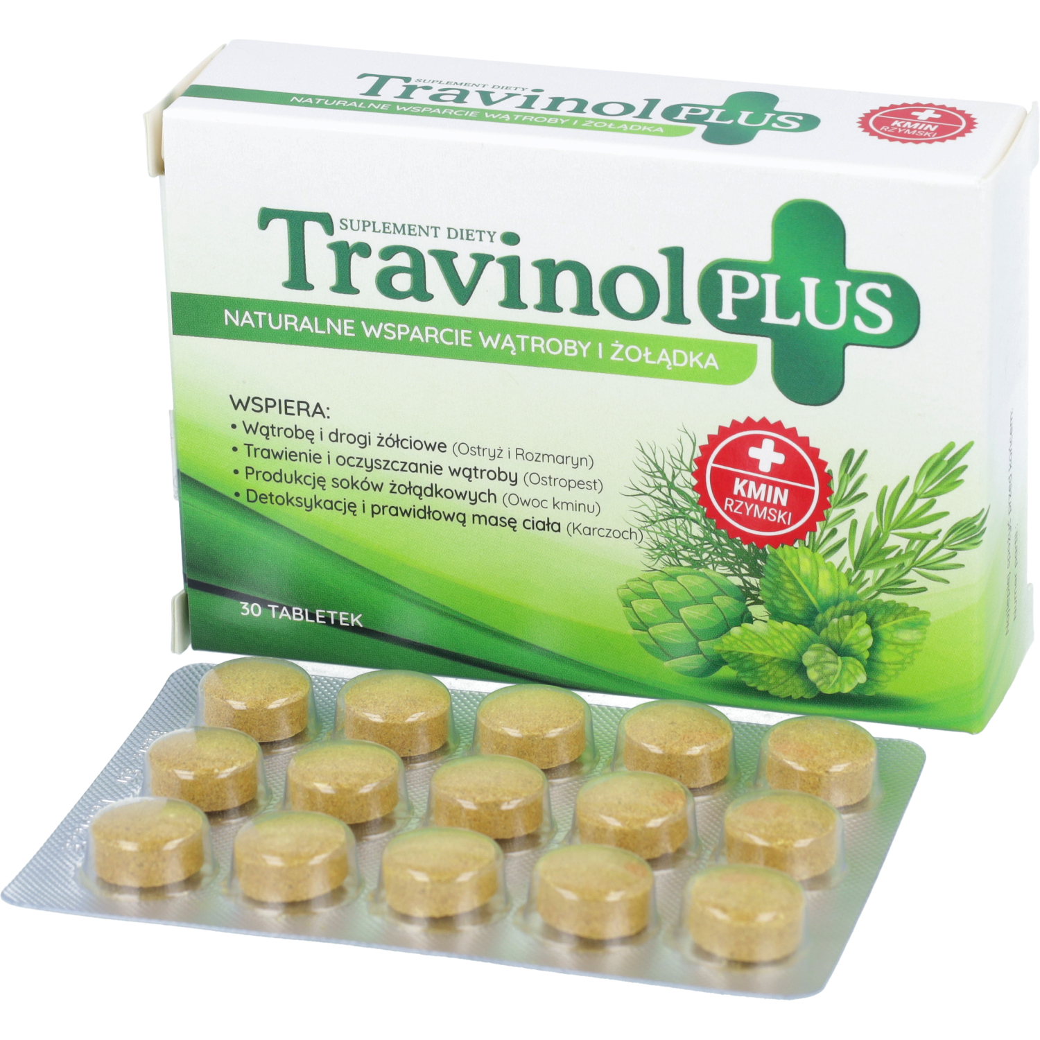 Travinol plus, 30 tabletek