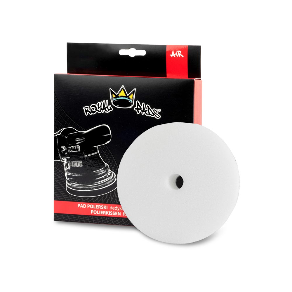 Royal Pads AIR Hard Pad 80mm Biały - twardy pad polerski do maszyn Dual Action