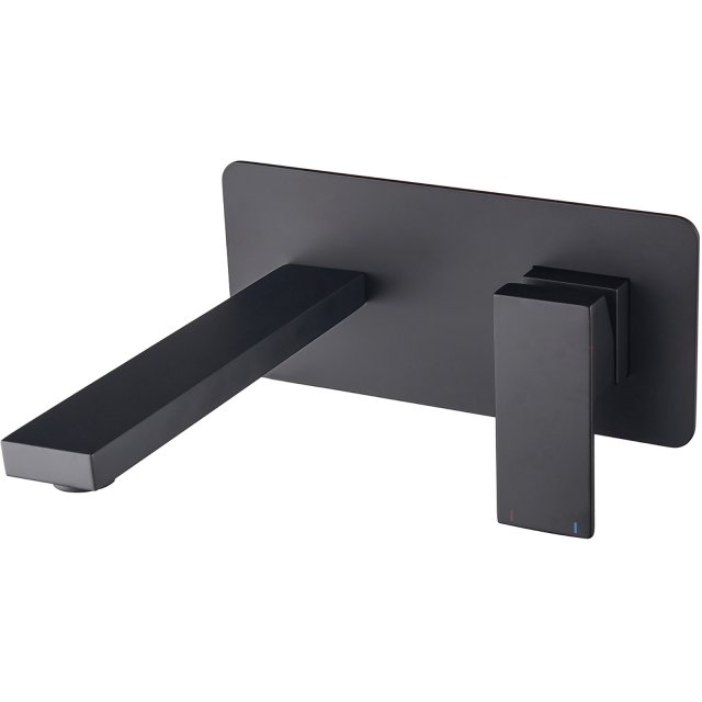BESCO Zestaw baterii podtynkowych umywalkowych MODERN / VARIUM czarny