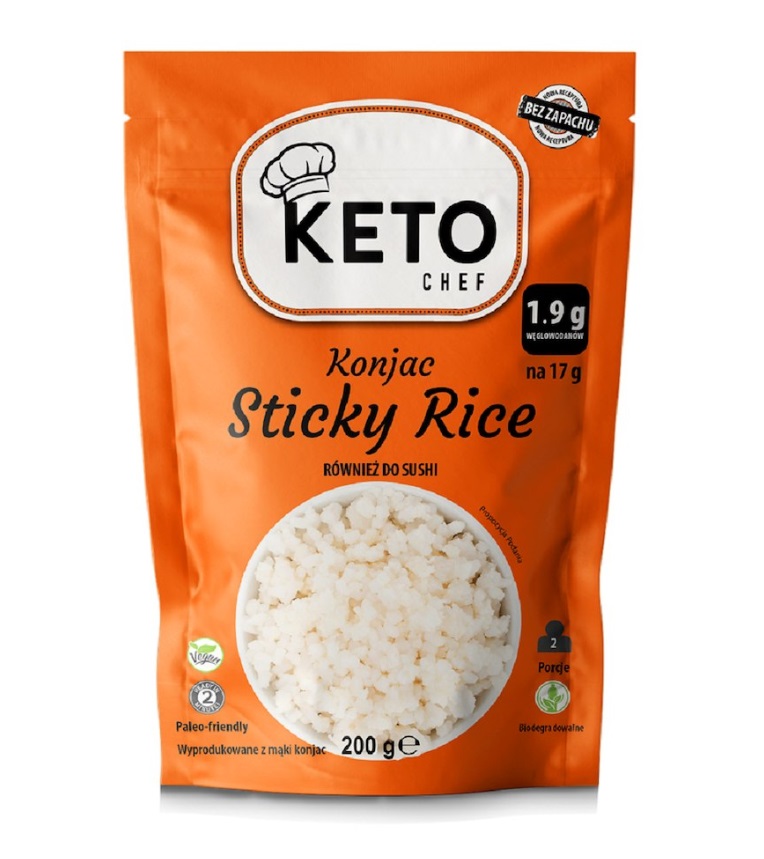 Makaron KETO Konjac STICKY RICE 200g KETO CHEF