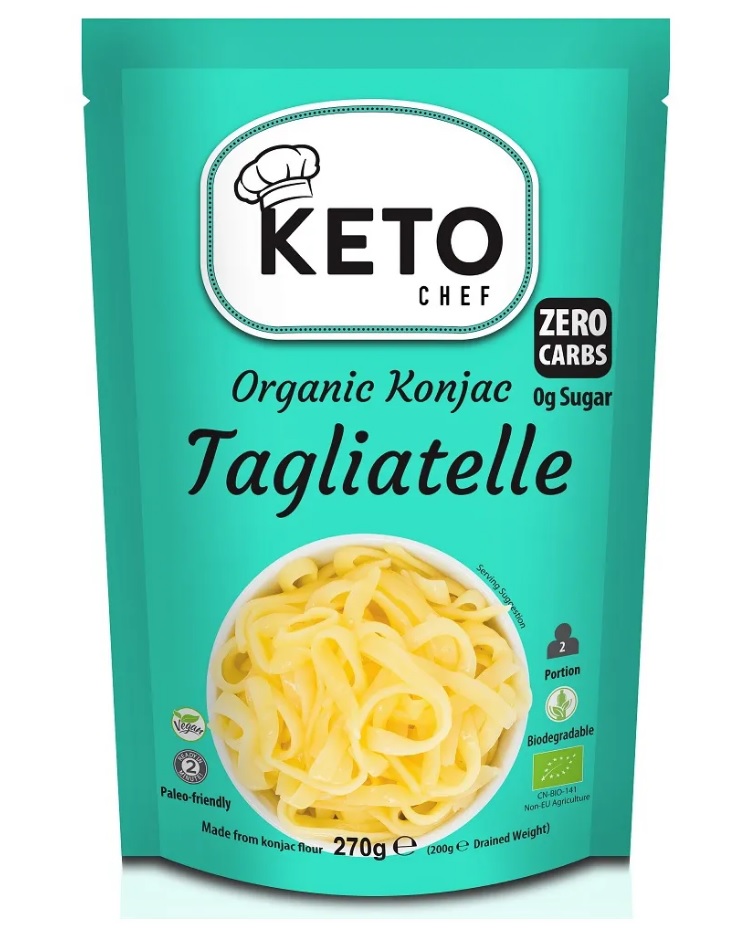 Makaron Keto - Konjac TAGLIATELLE BIO 270g KETO CHEF