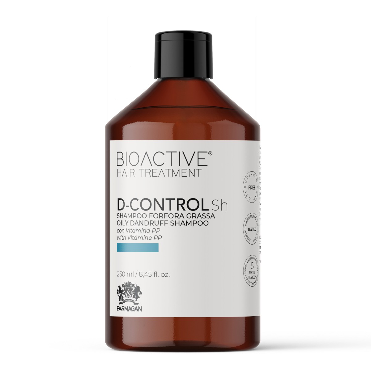 FARMAGAN D-CONTROL Szampon do włosów z tłustym łupieżem 250ml
