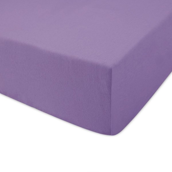 Prześcieradło jersey 180x200 z gumką wz. D040 (jasny fiolet)