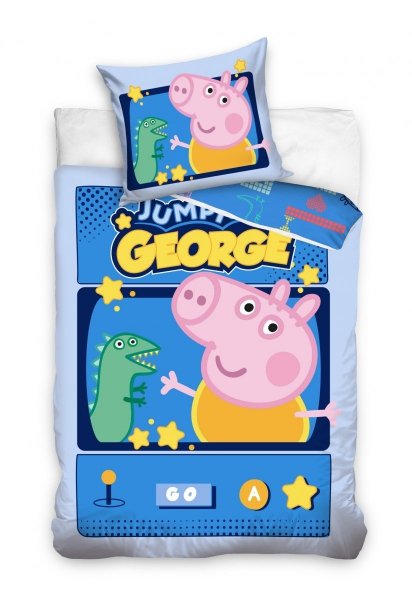 Pościel licencyjna 100% bawełna 160x200 - Świnka Peppa - PP191036