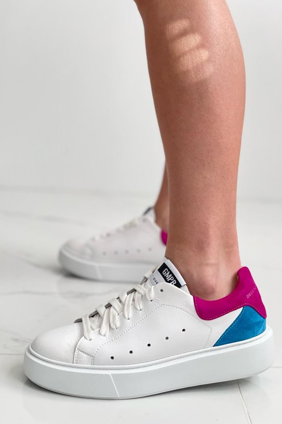 Sneakersy SNF 58 White 27/ fuksja/ niebieski