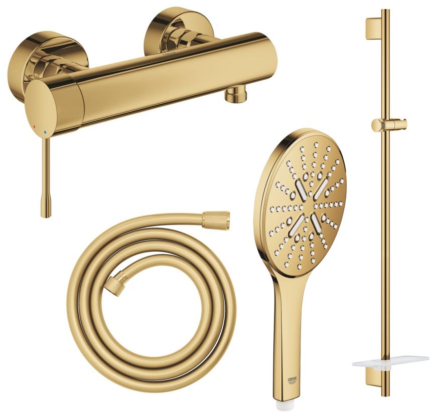 Darmowa Dostawa - Zestaw prysznicowy ścienny cool sunrise Grohe Essence abset12364