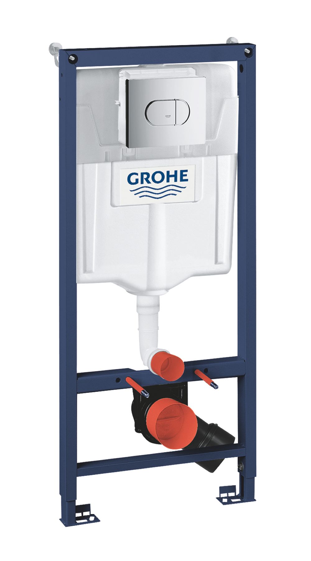 Darmowa Dostawa - Stelaż podtynkowy z przyciskiem spłukującym do miski wc wiszącej Grohe Solido 38981000