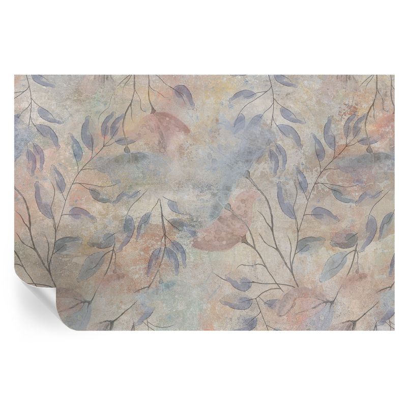 Tapeta Wallfluent 104x70 cm Samoprzylepna Abstrakcyjne liście dla miłośników sztuki 1 szt.