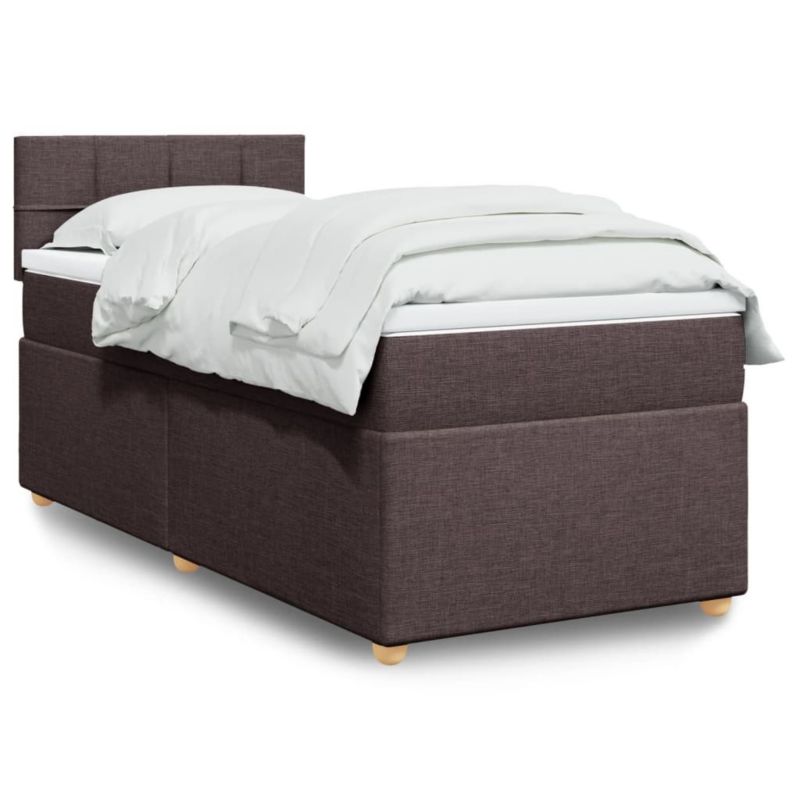 Łóżko kontynentalne WaszeMeble 90x190 cm brązowe WM-3288838 1 szt.