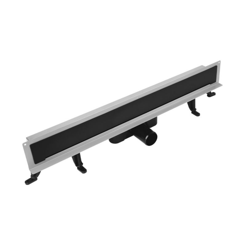 Odpływ liniowy ścienny Vogi ruszt czarny 30 cm stalowy 1 szt.
