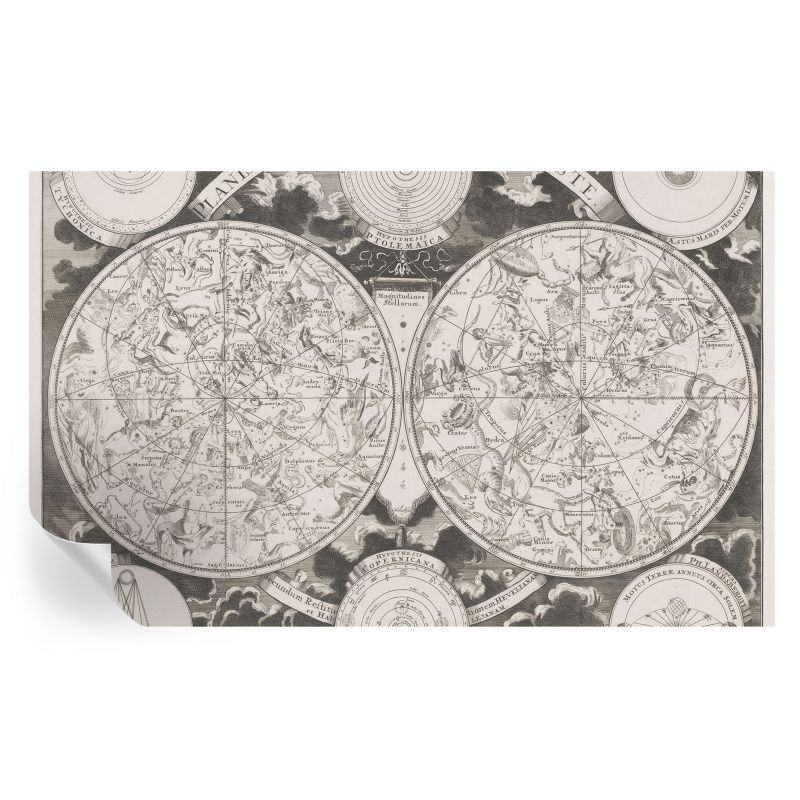Tapeta Wallfluent 416x254 cm Samoprzylepna Gwiezdna mapa dla miłośników astronomii 1 szt.
