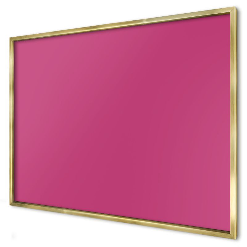 Ozdobna tablica magnetyczna Wallfluent 100x70 Intensywny róż w złotej ramie 1szt