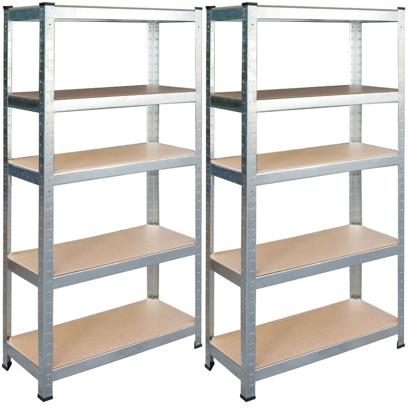 Regał magazynowy Humberg 150x75x30 cm metalowy 5 półek 125 kg 2 szt.